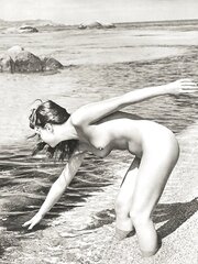 Nudists Naturists Public Outdoor Display - Ebony And White