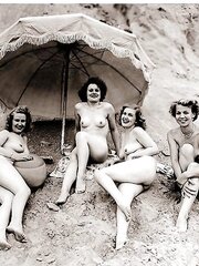 Vintage ebony and white gals