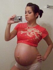 Fledgling PREGNANT teenager selfschor part