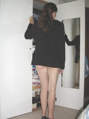 Redhead wifey with dark-hued jacket pt