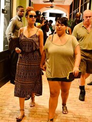 Rihanna shopping in Barbados candids