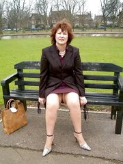 Ann from the countryside demonstrating bare