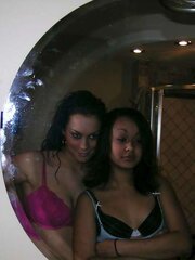 Dark Haired with her red-hot mate